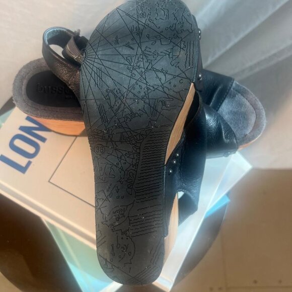 Bussola Formentera Leather Platform Sandals in Black - Size 6 - Picture 6 of 7